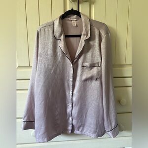 Victoria's Secret Silver Satin Pajama Set